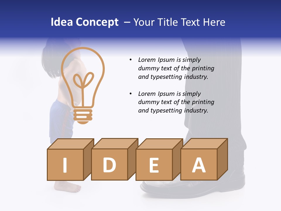 Isolated Job Leadership PowerPoint Template