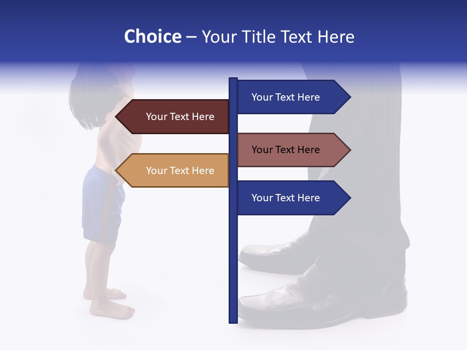Isolated Job Leadership PowerPoint Template