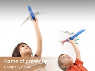 Flying Lifestyle Human PowerPoint Template
