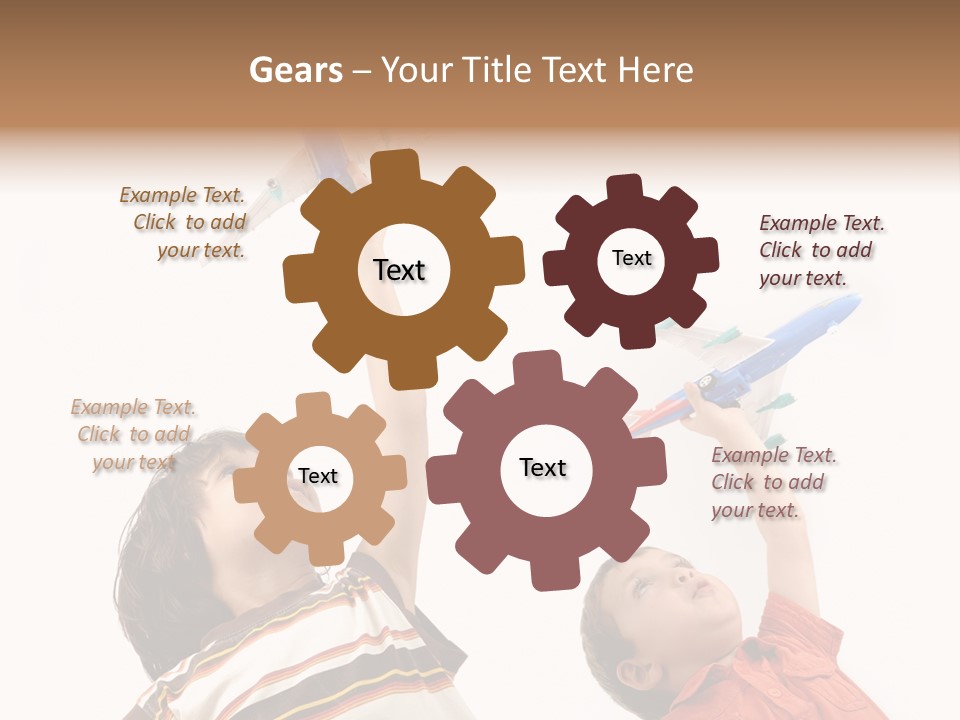 Flying Lifestyle Human PowerPoint Template