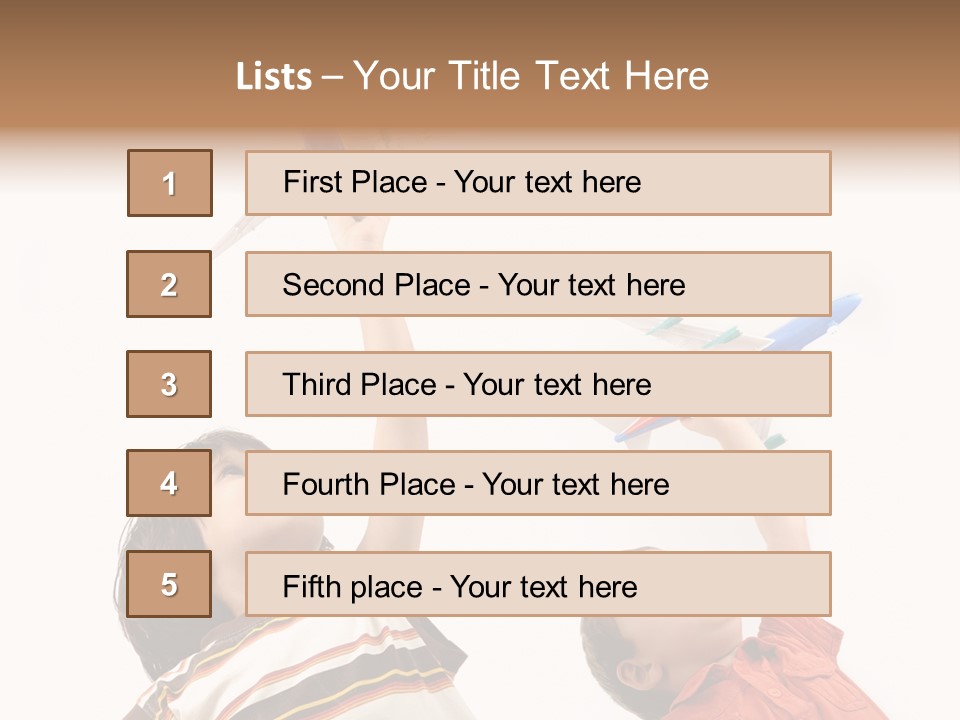 Flying Lifestyle Human PowerPoint Template
