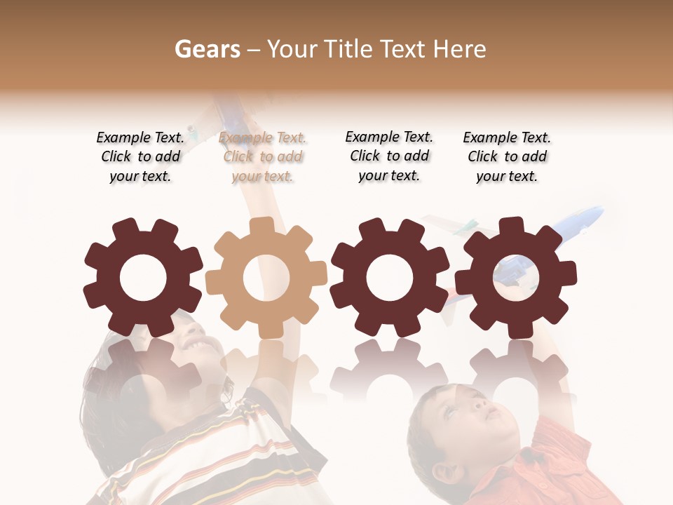 Flying Lifestyle Human PowerPoint Template