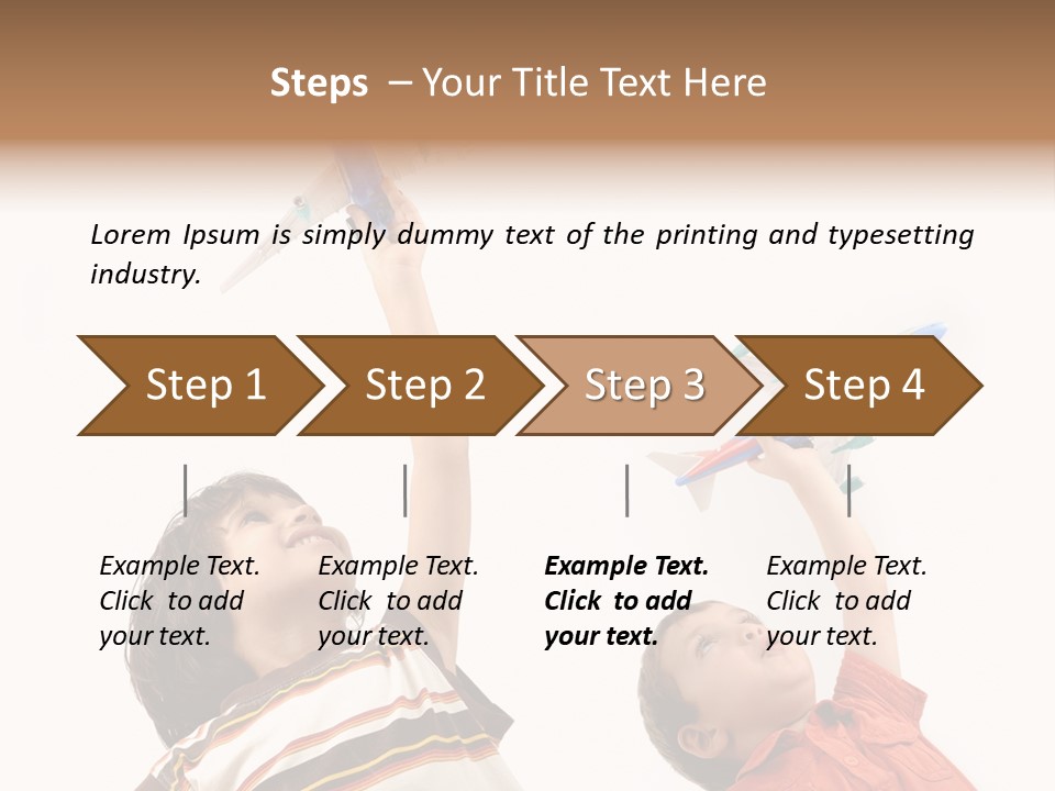 Flying Lifestyle Human PowerPoint Template