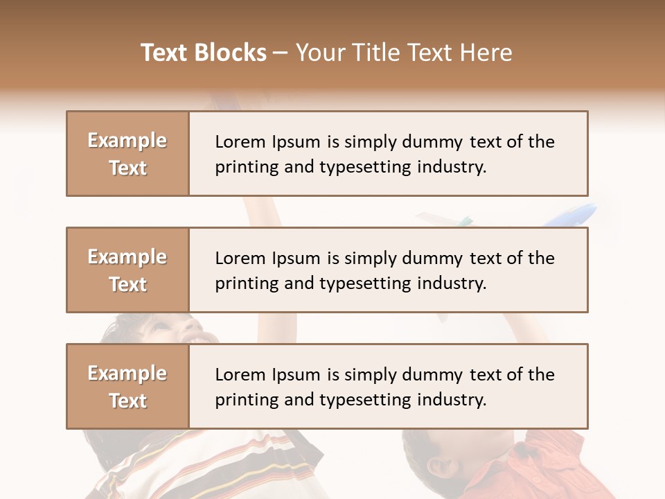 Flying Lifestyle Human PowerPoint Template