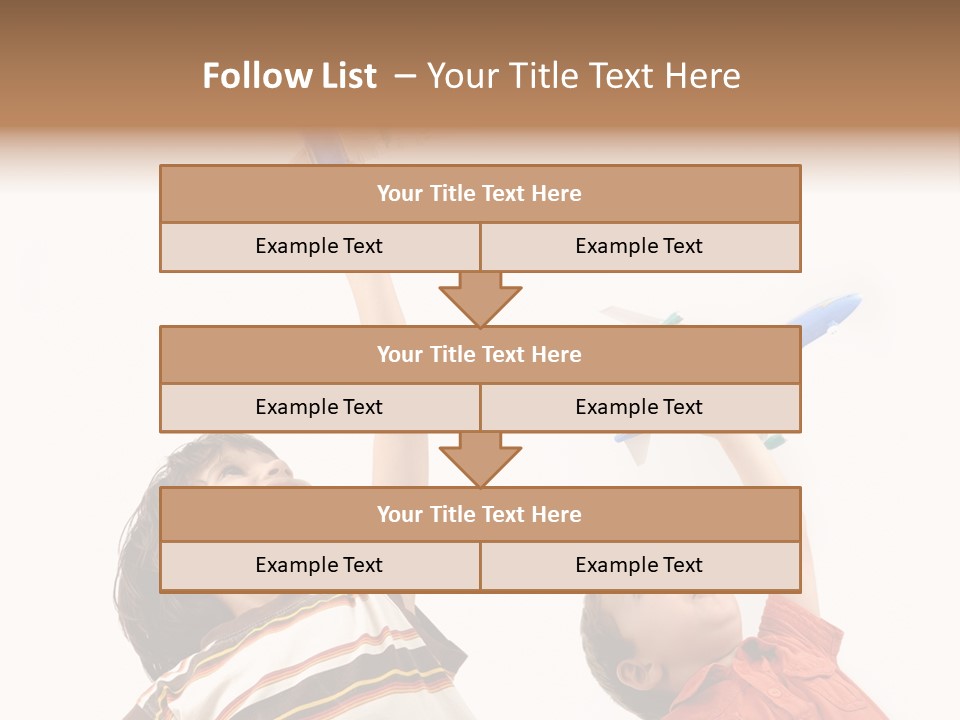 Flying Lifestyle Human PowerPoint Template
