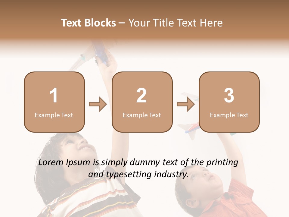 Flying Lifestyle Human PowerPoint Template