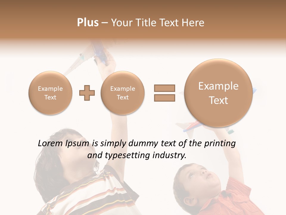 Flying Lifestyle Human PowerPoint Template