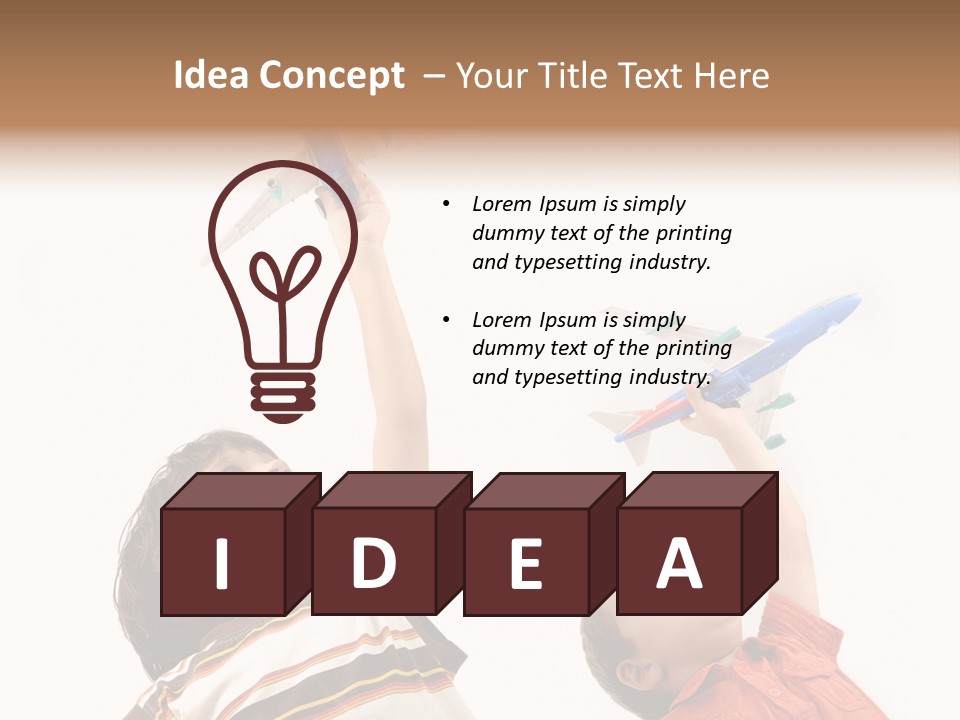 Flying Lifestyle Human PowerPoint Template