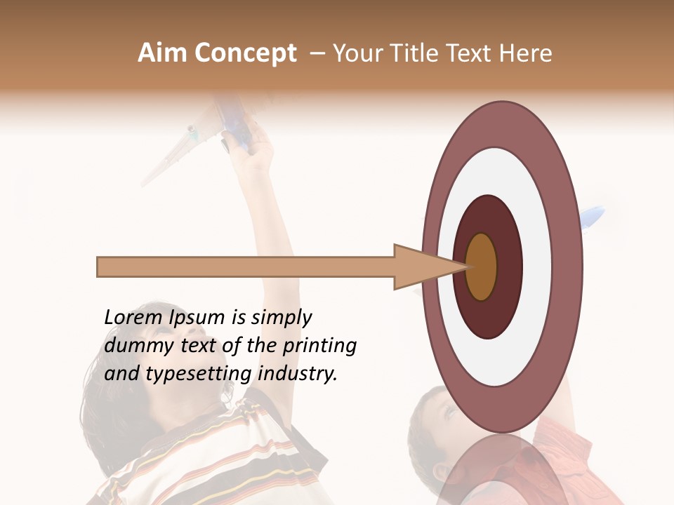 Flying Lifestyle Human PowerPoint Template