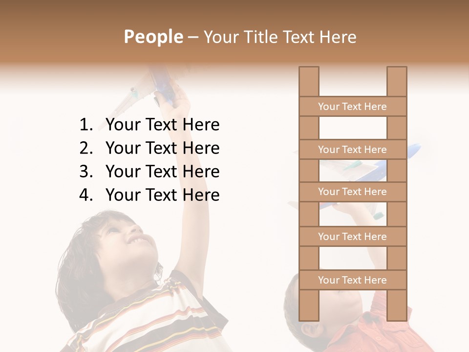 Flying Lifestyle Human PowerPoint Template