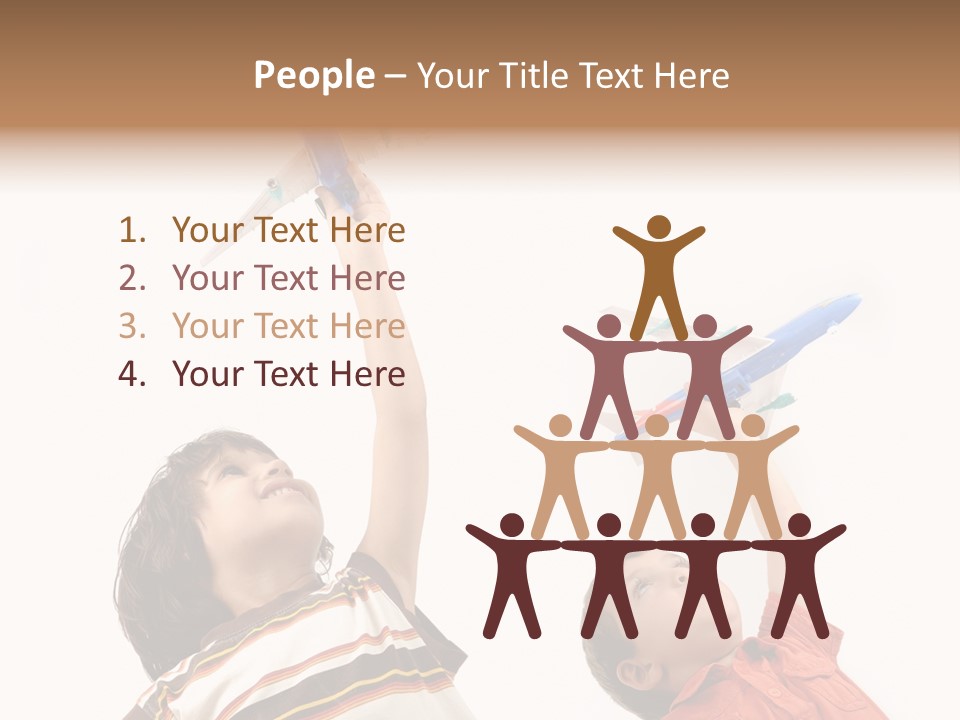 Flying Lifestyle Human PowerPoint Template