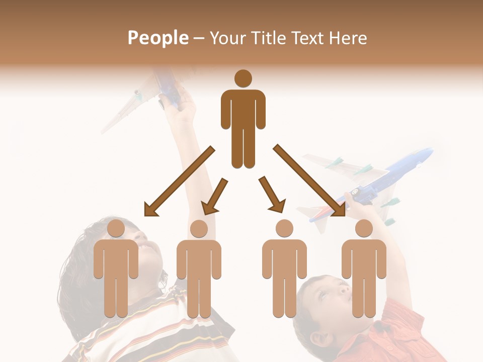 Flying Lifestyle Human PowerPoint Template