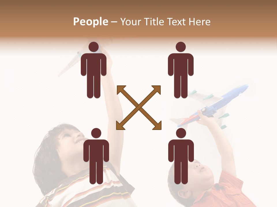 Flying Lifestyle Human PowerPoint Template