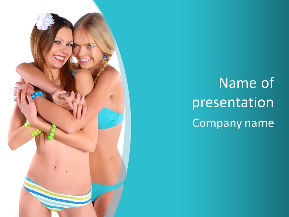 Sexy Tropic Bikini PowerPoint Template