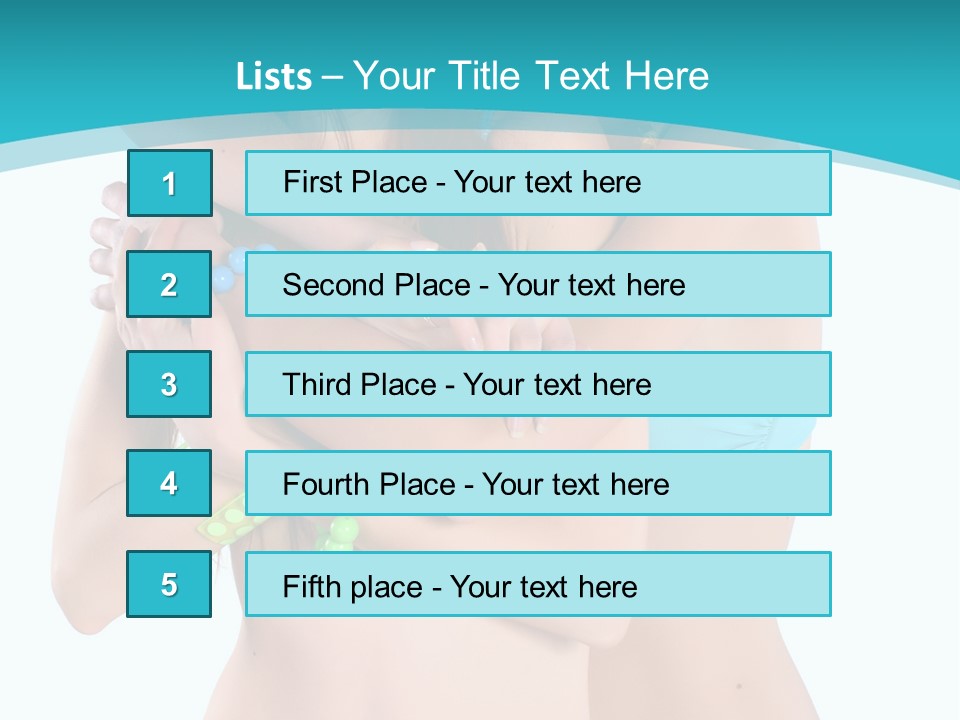 Sexy Tropic Bikini PowerPoint Template