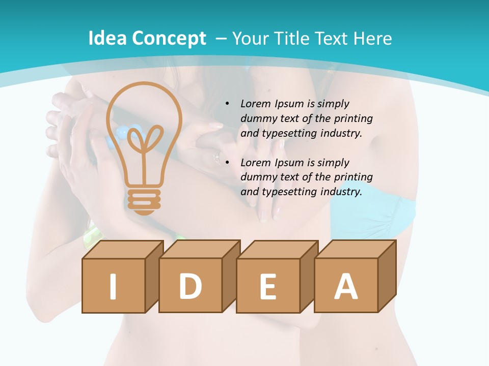 Sexy Tropic Bikini PowerPoint Template