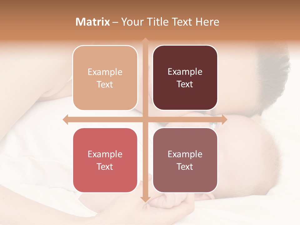 Cute Mother Two PowerPoint Template