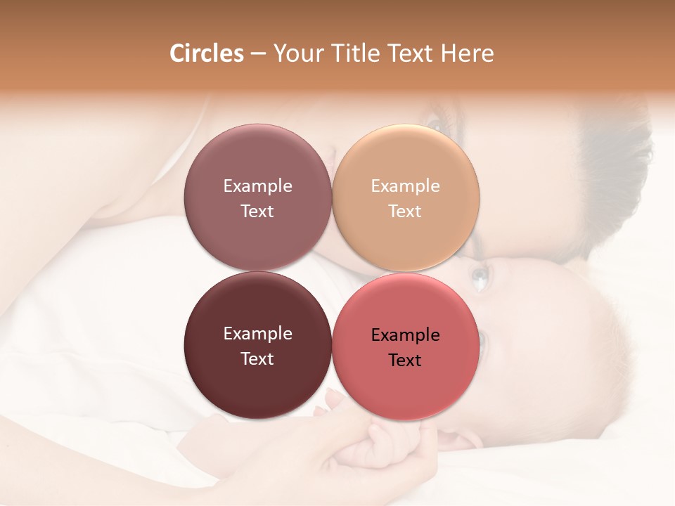 Cute Mother Two PowerPoint Template