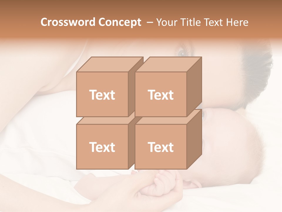 Cute Mother Two PowerPoint Template