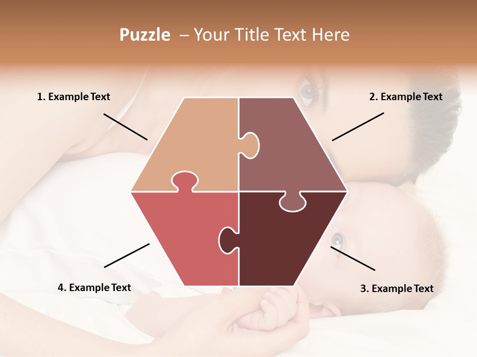 Cute Mother Two PowerPoint Template