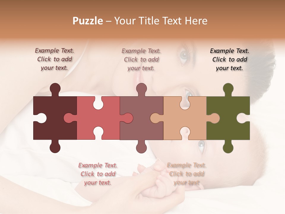 Cute Mother Two PowerPoint Template