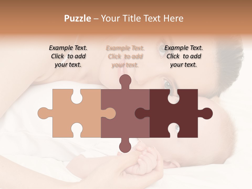 Cute Mother Two PowerPoint Template