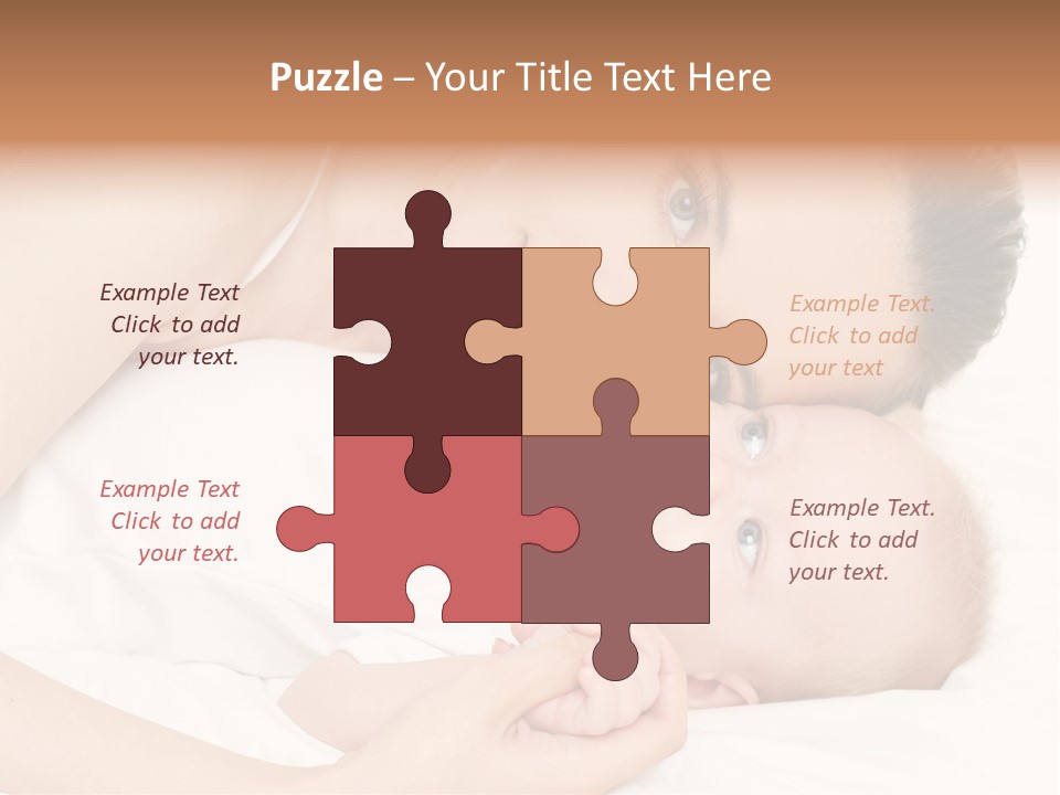 Cute Mother Two PowerPoint Template