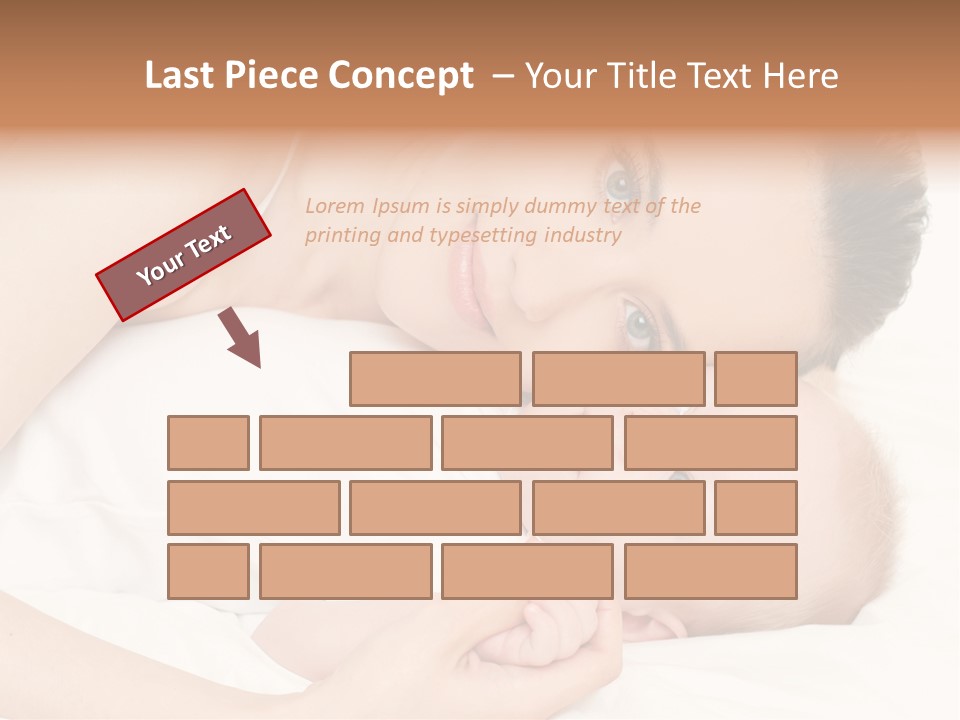 Cute Mother Two PowerPoint Template