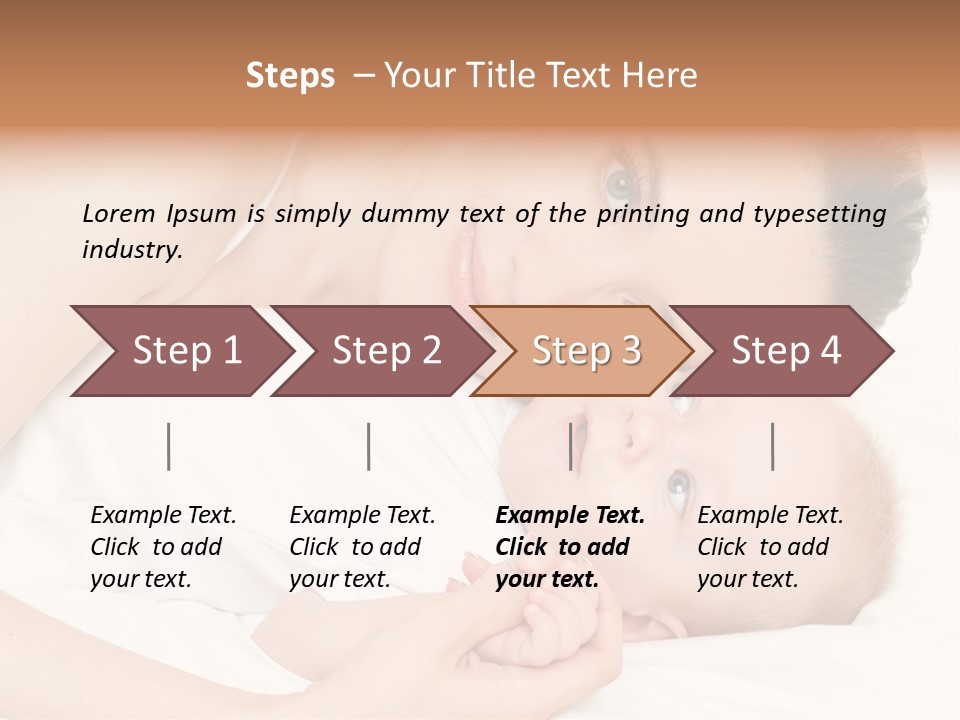 Cute Mother Two PowerPoint Template