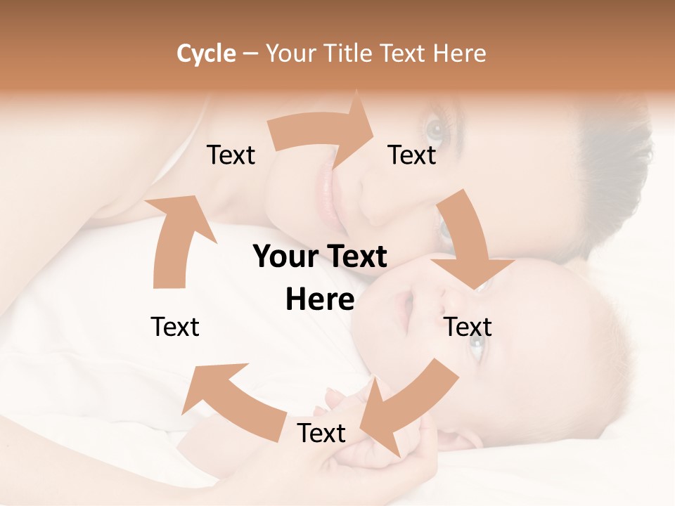 Cute Mother Two PowerPoint Template