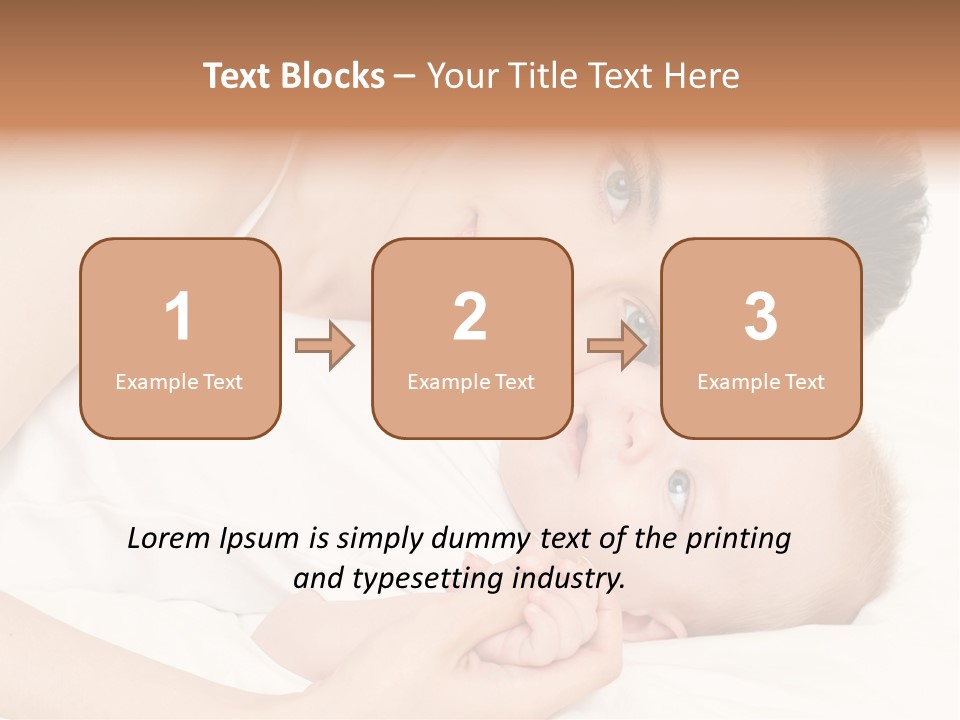 Cute Mother Two PowerPoint Template