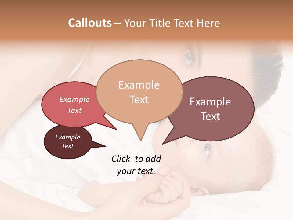 Cute Mother Two PowerPoint Template