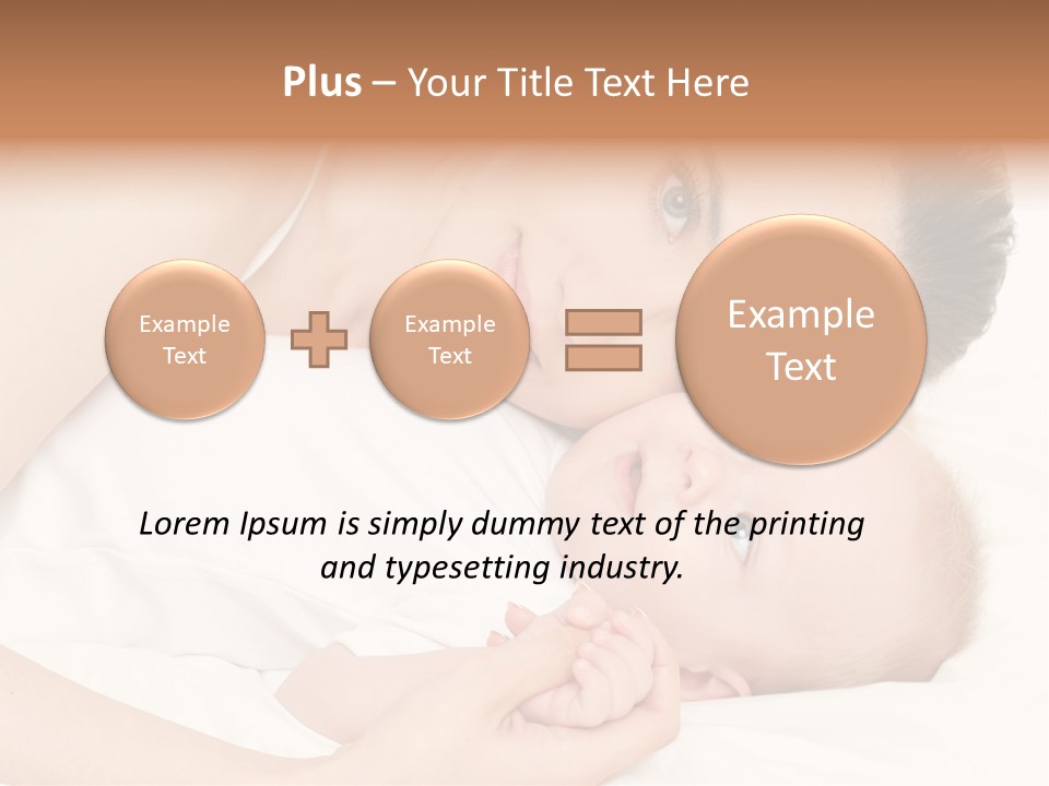 Cute Mother Two PowerPoint Template