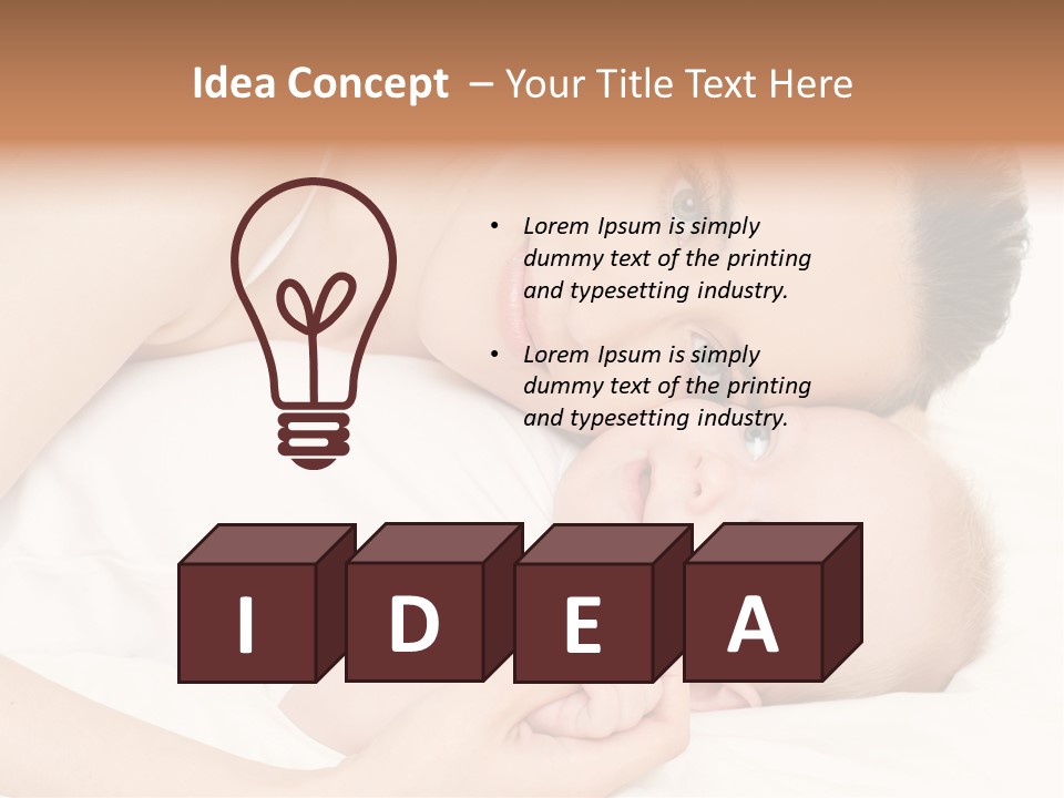 Cute Mother Two PowerPoint Template