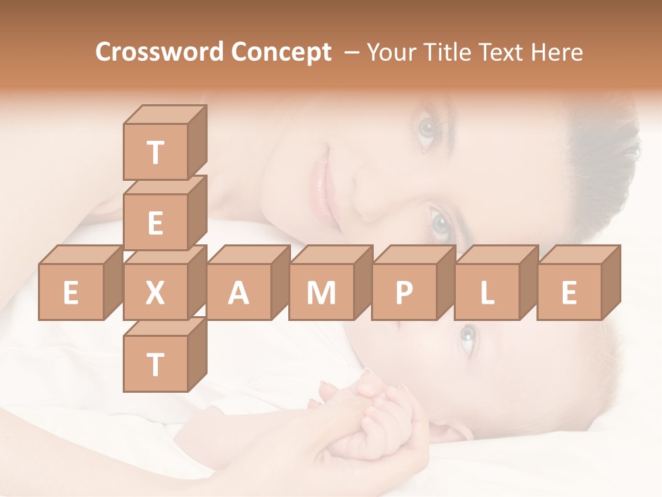 Cute Mother Two PowerPoint Template