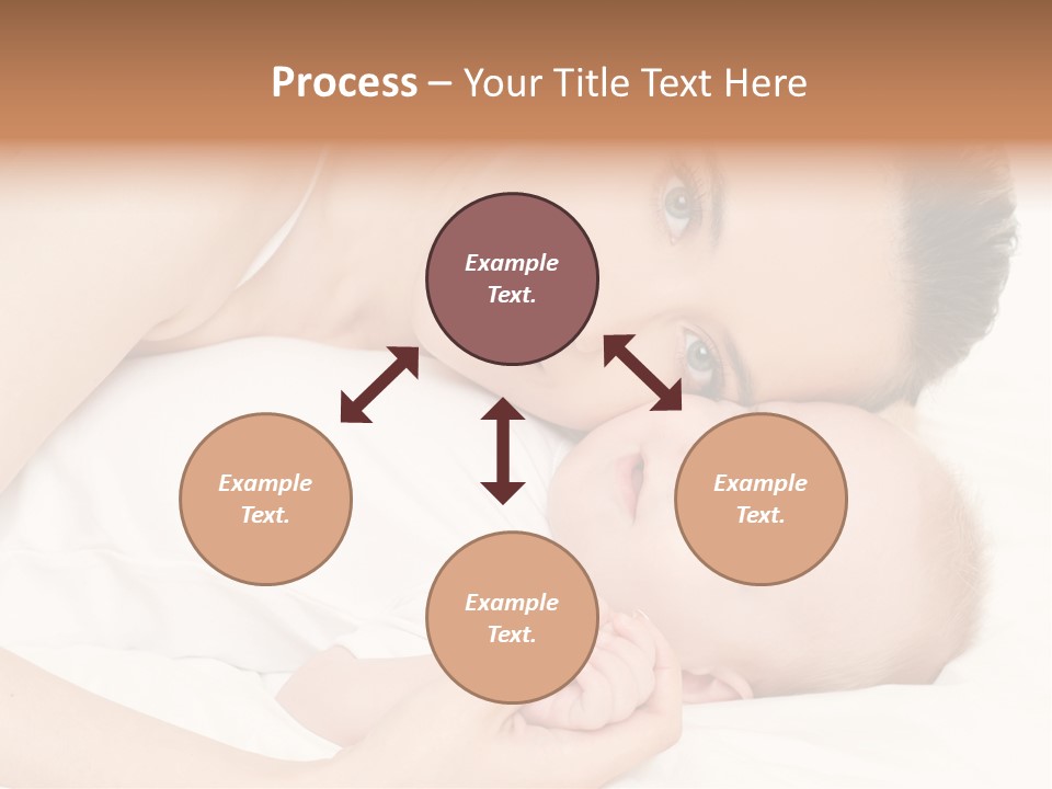 Cute Mother Two PowerPoint Template