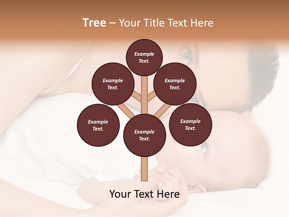 Cute Mother Two PowerPoint Template