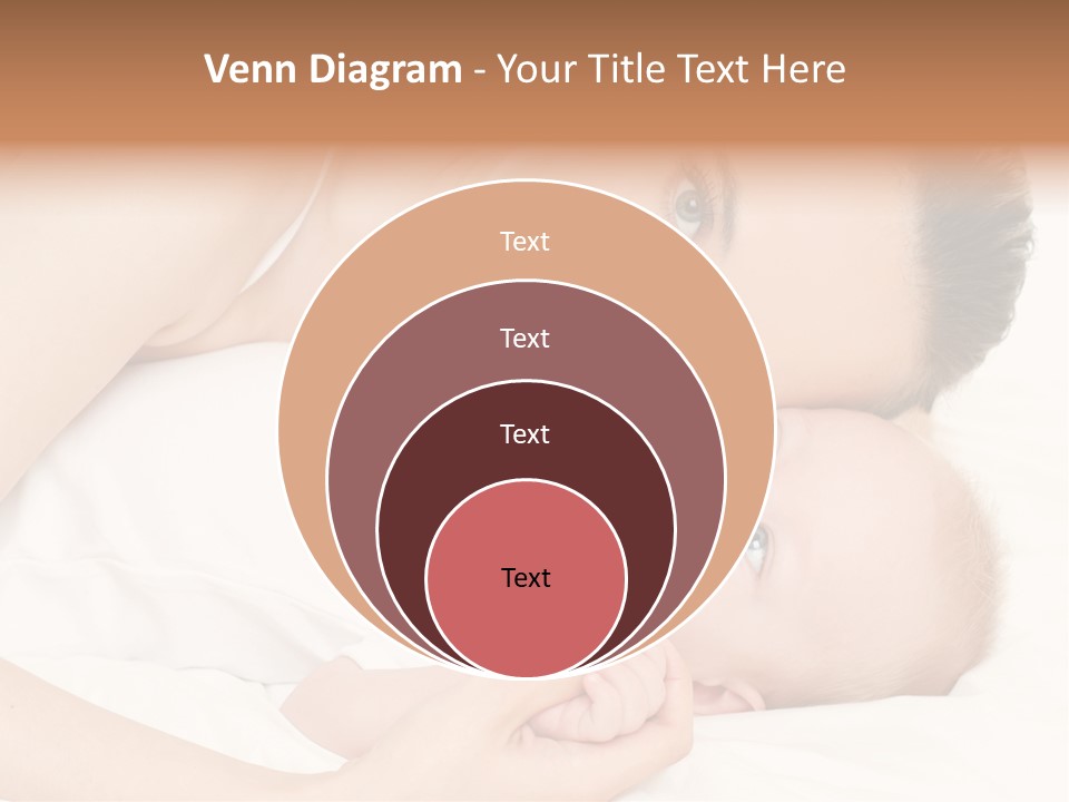 Cute Mother Two PowerPoint Template