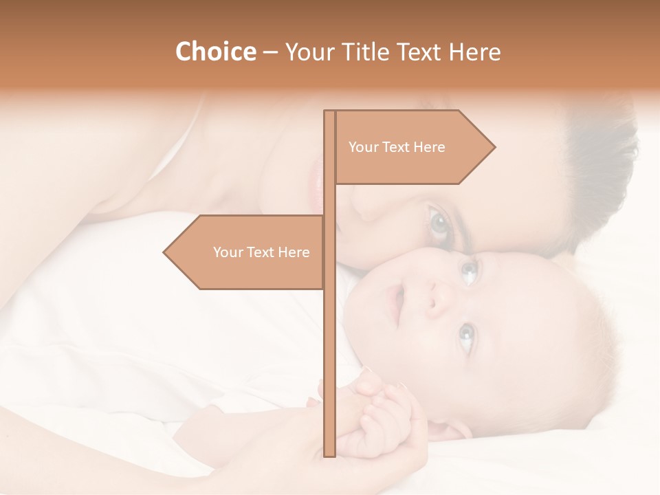 Cute Mother Two PowerPoint Template