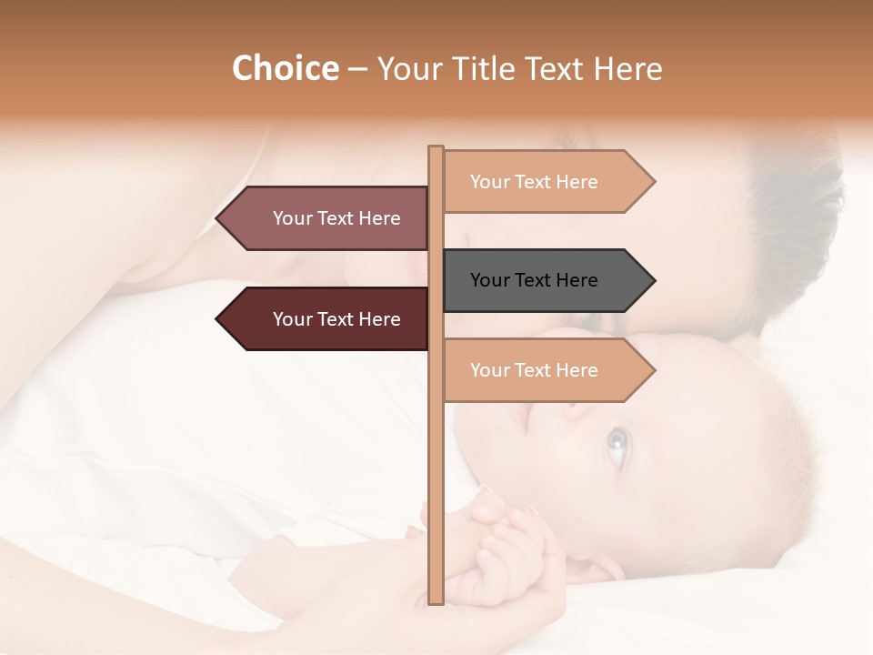 Cute Mother Two PowerPoint Template