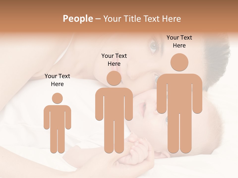 Cute Mother Two PowerPoint Template