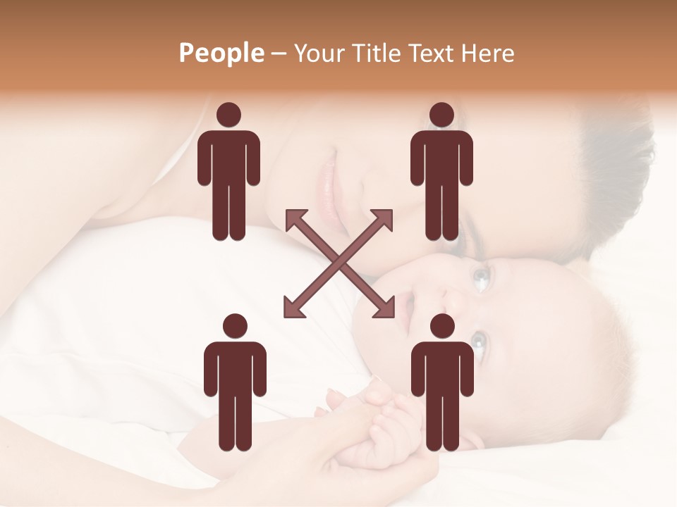 Cute Mother Two PowerPoint Template
