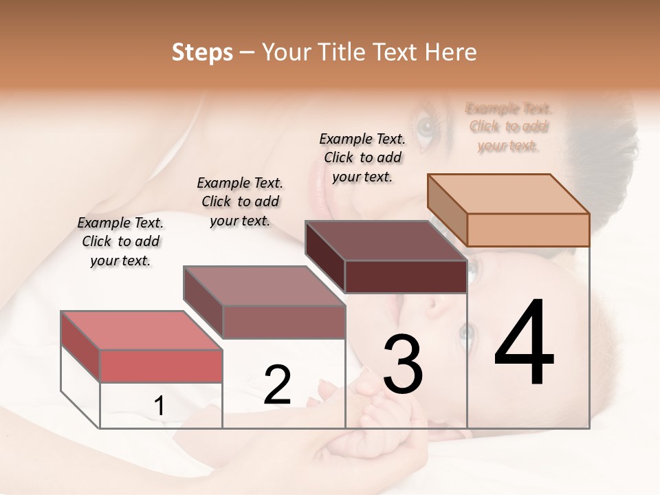 Cute Mother Two PowerPoint Template