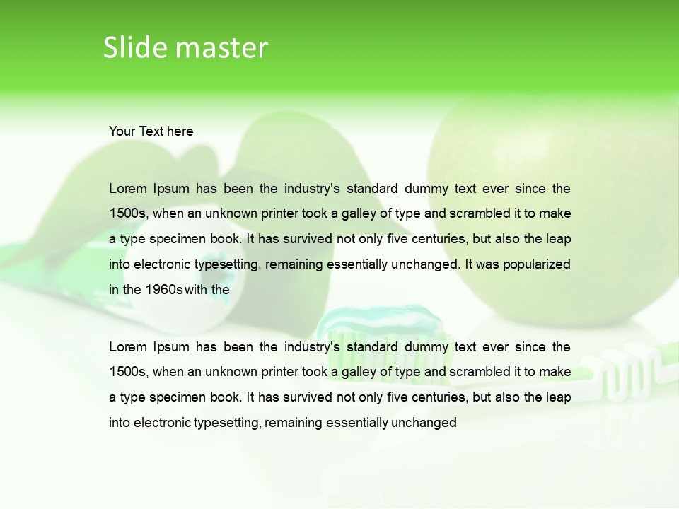 Toiletries Clean Object PowerPoint Template