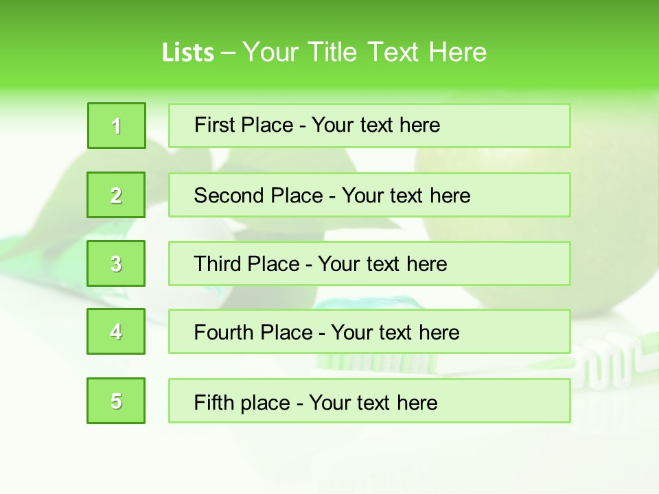 Toiletries Clean Object PowerPoint Template