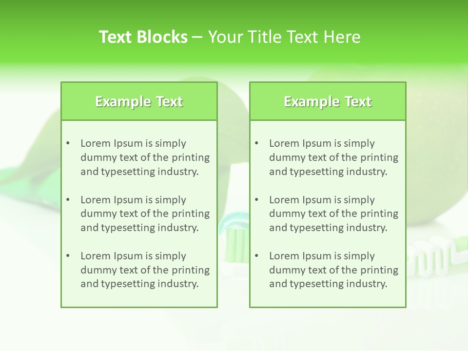 Toiletries Clean Object PowerPoint Template