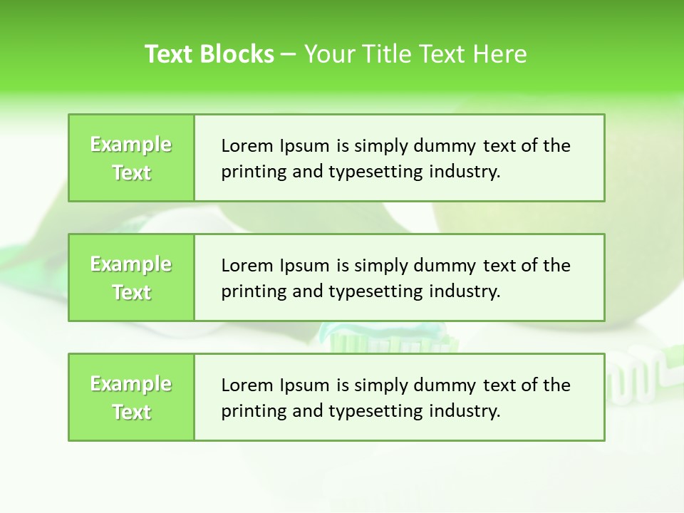 Toiletries Clean Object PowerPoint Template