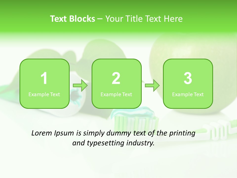Toiletries Clean Object PowerPoint Template
