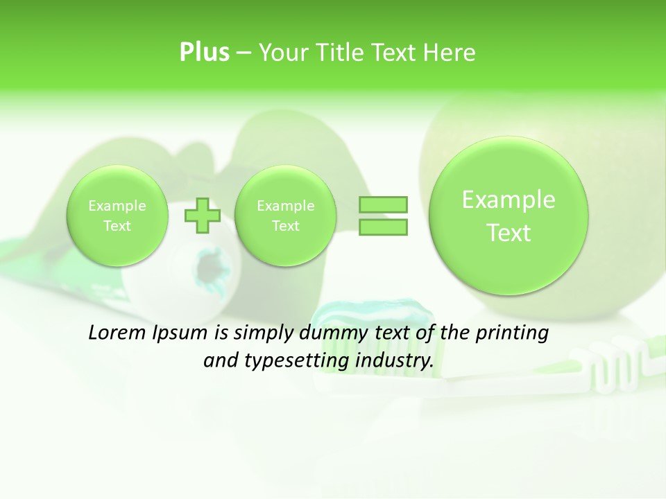 Toiletries Clean Object PowerPoint Template