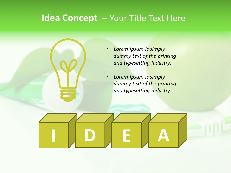 Toiletries Clean Object PowerPoint Template